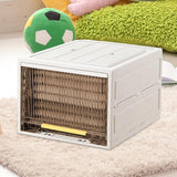 Maxbell Foldable Storage Box Space Saving Cabinet Bin for Dorm Under Bed Room 30cm Height