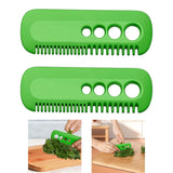 Maxbell Leaf Herb Stripper Utensils Leaf Herb Stripping Tool for Thyme Parsley Basil Paper Card Packaging