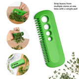 Maxbell Leaf Herb Stripper Utensils Leaf Herb Stripping Tool for Thyme Parsley Basil OPP Packaging
