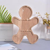 Maxbell Wooden Serving Tray Side Dish Tabletop Food Plate for Veggies Pastry Dessert
