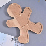 Maxbell Wooden Serving Tray Side Dish Tabletop Food Plate for Veggies Pastry Dessert