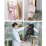 Maxbell Travel Makeup Bag Portable Makeup Pouch Zipper Closure Cosmetics Storage Bag