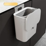 Maxbell Kitchen Compost Bin Dustbin Slim Garbage Can for Counter Top Bedroom Cabinet Grey