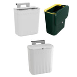 Maxbell Kitchen Compost Bin Dustbin Slim Garbage Can for Counter Top Bedroom Cabinet Grey