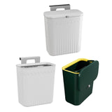 Maxbell Kitchen Compost Bin Dustbin Slim Garbage Can for Counter Top Bedroom Cabinet Grey