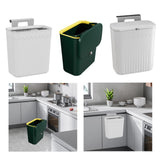 Maxbell Kitchen Compost Bin Dustbin Slim Garbage Can for Counter Top Bedroom Cabinet Grey