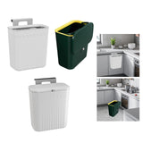 Maxbell Kitchen Compost Bin Dustbin Slim Garbage Can for Counter Top Bedroom Cabinet Grey