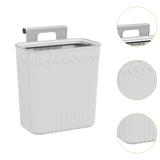 Maxbell Kitchen Compost Bin Dustbin Slim Garbage Can for Counter Top Bedroom Cabinet Grey