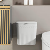 Maxbell Kitchen Compost Bin Dustbin Slim Garbage Can for Counter Top Bedroom Cabinet Grey