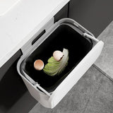Maxbell Kitchen Compost Bin Dustbin Slim Garbage Can for Counter Top Bedroom Cabinet Grey