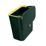 Maxbell Kitchen Compost Bin Dustbin Slim Garbage Can for Counter Top Bedroom Cabinet Green