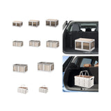 Maxbell Camping Storage Box Foldable Outdoor Bin for Picnic Home Sorting Living Room Wood Lid L