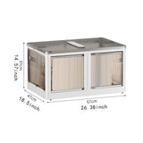 Maxbell Camping Storage Box Foldable Outdoor Bin for Picnic Home Sorting Living Room Clear Lid XXXL