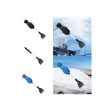 Maxbell Retractable Car Windshield Ice Scraper with Glove  for Winter Black Glove