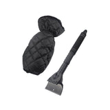 Maxbell Retractable Car Windshield Ice Scraper with Glove  for Winter Black Glove