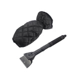 Maxbell Retractable Car Windshield Ice Scraper with Glove  for Winter Black Glove
