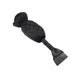 Maxbell Retractable Car Windshield Ice Scraper with Glove  for Winter Black Glove