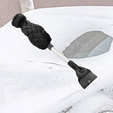Maxbell Retractable Car Windshield Ice Scraper with Glove  for Winter Black Glove