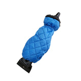 Maxbell Retractable Car Windshield Ice Scraper with Glove  for Winter Blue Glove