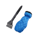 Maxbell Retractable Car Windshield Ice Scraper with Glove  for Winter Blue Glove