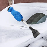 Maxbell Retractable Car Windshield Ice Scraper with Glove  for Winter Blue Glove