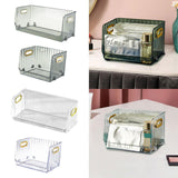 Maxbell Multipurpose Display Case Stackable Space Saving for Closet Shelf Countertop Green Large