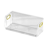 Maxbell Multipurpose Display Case Stackable Space Saving for Closet Shelf Countertop Clear Large