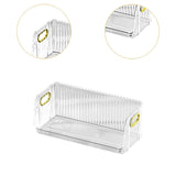 Maxbell Multipurpose Display Case Stackable Space Saving for Closet Shelf Countertop Clear Large