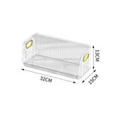 Maxbell Multipurpose Display Case Stackable Space Saving for Closet Shelf Countertop Clear Large