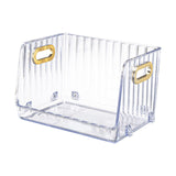 Maxbell Multipurpose Display Case Stackable Space Saving for Closet Shelf Countertop Clear Small