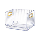 Maxbell Multipurpose Display Case Stackable Space Saving for Closet Shelf Countertop Clear Small
