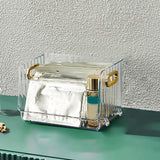 Maxbell Multipurpose Display Case Stackable Space Saving for Closet Shelf Countertop Clear Small