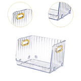 Maxbell Multipurpose Display Case Stackable Space Saving for Closet Shelf Countertop Clear Small