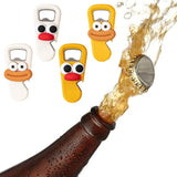 Maxbell Beer Bottle Opener Cartoon Practical Can Lid Opener for Kitchen Picnic Party White Big Eye