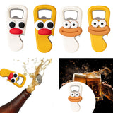 Maxbell Beer Bottle Opener Cartoon Practical Can Lid Opener for Kitchen Picnic Party White Big Eye