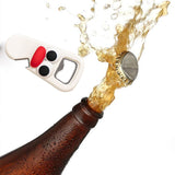 Maxbell Beer Bottle Opener Cartoon Practical Can Lid Opener for Kitchen Picnic Party White Big Eye