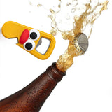 Maxbell Beer Bottle Opener Cartoon Practical Can Lid Opener for Kitchen Picnic Party Yellow Big Eye