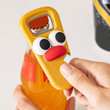 Maxbell Beer Bottle Opener Cartoon Practical Can Lid Opener for Kitchen Picnic Party Yellow Big Eye