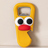 Maxbell Beer Bottle Opener Cartoon Practical Can Lid Opener for Kitchen Picnic Party Yellow Big Eye