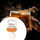 Maxbell Beer Bottle Opener Cartoon Practical Can Lid Opener for Kitchen Picnic Party White Large Mouth