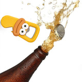 Maxbell Beer Bottle Opener Cartoon Practical Can Lid Opener for Kitchen Picnic Party Yellow Large Mouth