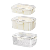 Maxbell Portable Food Serving Tray with Lid Good Sealing for Camping Multifunctional Style A