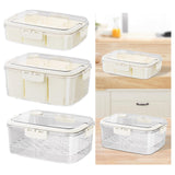 Maxbell Portable Food Serving Tray with Lid Good Sealing for Camping Multifunctional Style A