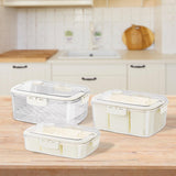 Maxbell Portable Food Serving Tray with Lid Good Sealing for Camping Multifunctional Style A