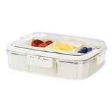Maxbell Portable Food Serving Tray with Lid Good Sealing for Camping Multifunctional Style A