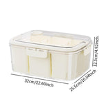 Maxbell Portable Food Serving Tray with Lid Good Sealing for Camping Multifunctional Style B