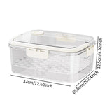Maxbell Portable Food Serving Tray with Lid Good Sealing for Camping Multifunctional Style C