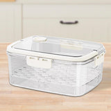 Maxbell Portable Food Serving Tray with Lid Good Sealing for Camping Multifunctional Style C
