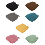 Maxbell Corduroy Chair Cushion Anti Skid Seat Cushion for Kitchen Bedroom Home Decor Black