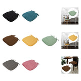 Maxbell Corduroy Chair Cushion Anti Skid Seat Cushion for Kitchen Bedroom Home Decor Black